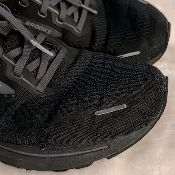 BROOKS 👟 BLACK GTS22 CUSHIONED ADRENALINE ATHLETIC SHOE SNEAKER Men’s 13 D Width - Picture 8 of 14